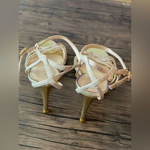 Vince Camuto golden heel